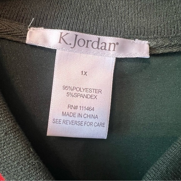 K. Jordan Women's green Long Sleeve Jacket Size: 1X - Picture 5 of 7